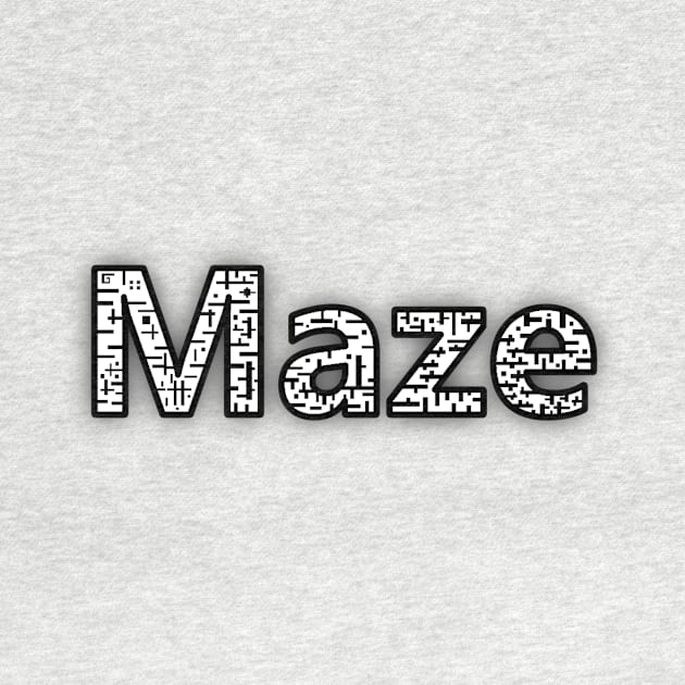 Maze Logo Tee by TreeFallStudios